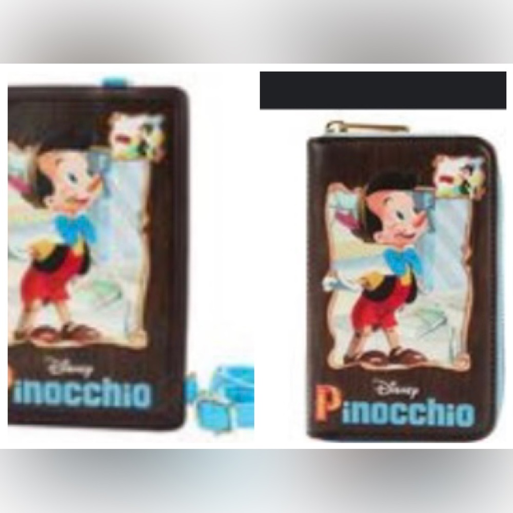 Loungefly
DISNEY
Pinocchio Storybook Convertible Backpack/Crossbody & Wallet